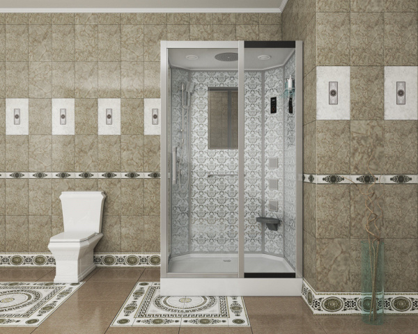 Душевая кабина Niagara Luxe NG-7711WR 90x120х215, низкий поддон, стенки белые