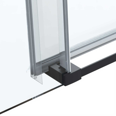 Душевая дверь Vincea Como Soft VDS-1CS150CLB, 1500, черный, стекло прозрачное