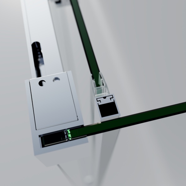 Душевой уголок Софт 2 (Soft 2) VSR-3SO29014CL, 1400*900, хром, стекло прозрачное