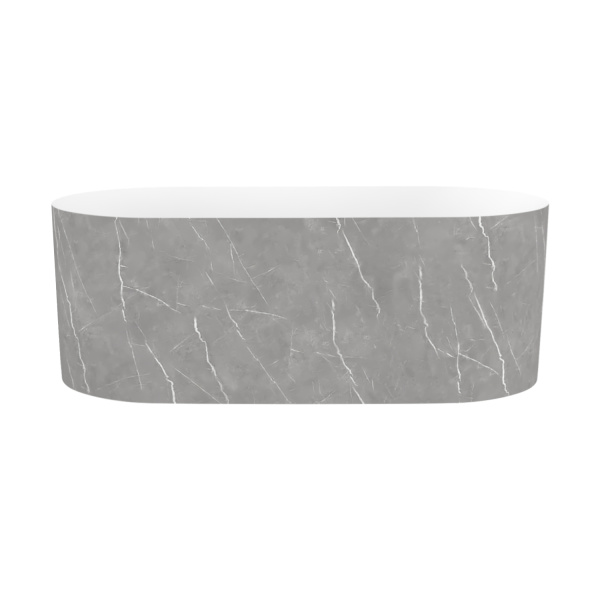 Акриловая ванна в наборе 3 в 1: отдельностоящая ванна, ножки, экран Wellsee Chalice Perfection 230605000