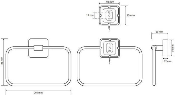 Держатель для полотенец Bemeta Tasi 154104062