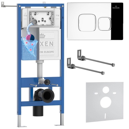 Комплект 4 в 1 RoxenBath StounFix Dual Fresh 830081 (состоит из: 710200, Santi 410280CH)