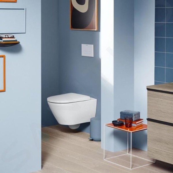 Duravit D-Neo Унитаз подвесной 37x54 см, безободковый, в комплекте с сиденьем, цвет: белый 45770900A1 (2577090000+0021690000)