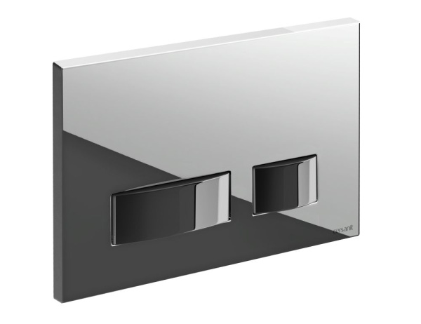 Кнопка Cersanit MOVI для LINK PRO/VECTOR/LINK/HI-TEC пластик хром глянцевый, P-BU-MOV/Cg