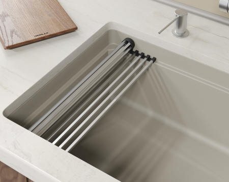 Мойка для кухни Granula Kitchen Space Rinzer 7309RU креман, 73х45 см, прямоугольная
