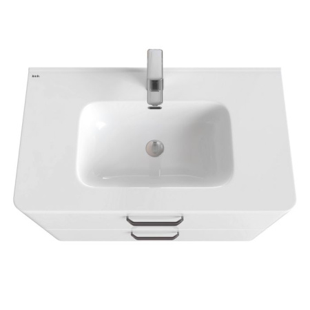 Тумба с раковиной IDDIS Brick 80 подвесная белая BRI80W0i95K