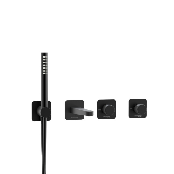 Встраиваемый комплект для ванны WasserKRAFT с лейкой и изливом A5251.299.301.302.242.217