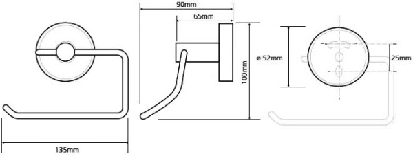 Держатель туалетной бумаги Bemeta Trend-i 104112048h