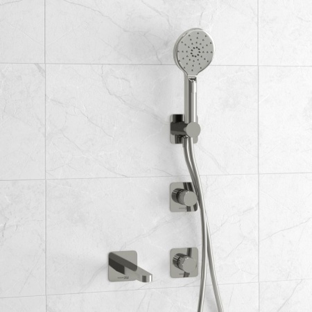 Встраиваемый комплект для ванны WasserKRAFT с лейкой и изливом A4651.293.295.271.087.127