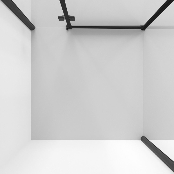 Душевое ограждение  Niagara Nova  NG-6832-34BLACK (100*100*195) квадрат, двери распашные