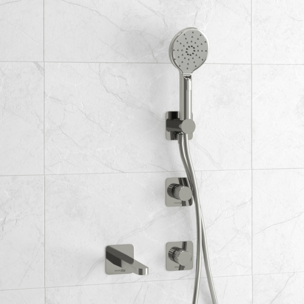 Встраиваемый комплект для ванны WasserKRAFT с лейкой и изливом A4651.293.295.271.087.127