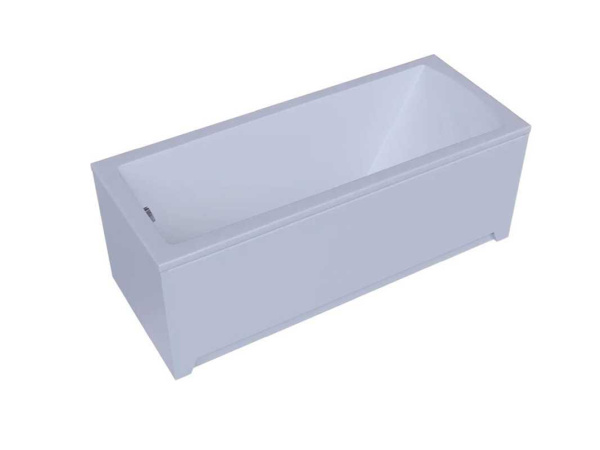 Ванна акриловая Aquatek Либра 160 x 70 см LIB160N-0000004 с фронтальным экраном, вклеенный каркас, слив слева, белый