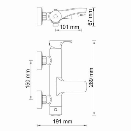 Смеситель для ванны WasserKRAFT Berkel 4801