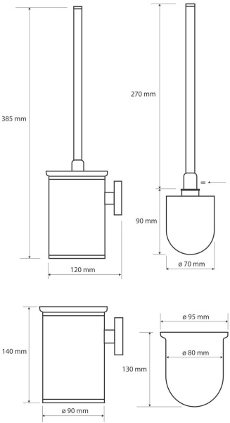 Ершик для унитаза Bemeta Omega 104913112