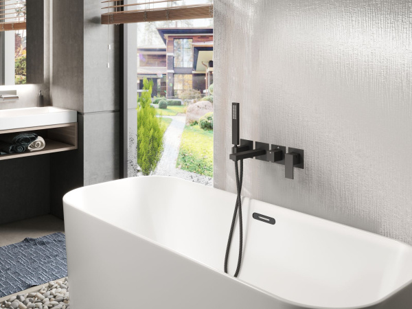 Встраиваемый смеситель для ванны TIMO Selene 2014/03YSM, черный