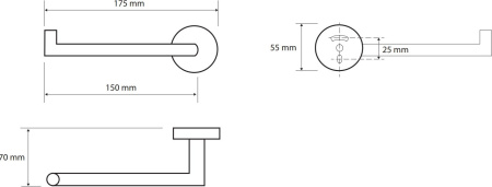 Держатель туалетной бумаги Bemeta White L 104212034L