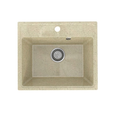 Кухонная мойка Practik PR-490-002 (без сифона), слоновая кость
