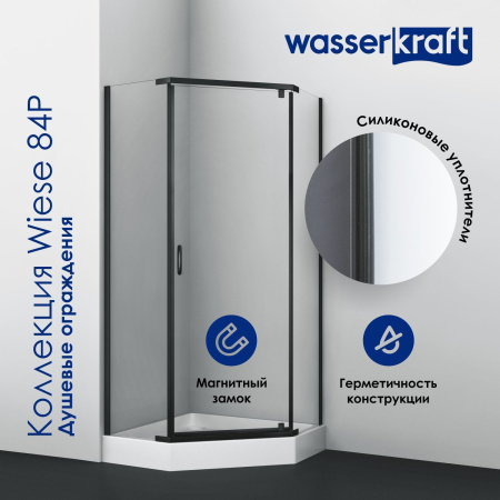 Душевой уголок WasserKRAFT Wiese 84P11