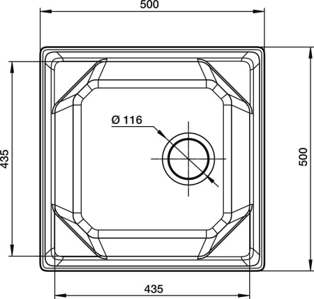 Кухонная мойка GranFest UNIQUE U-500 графит