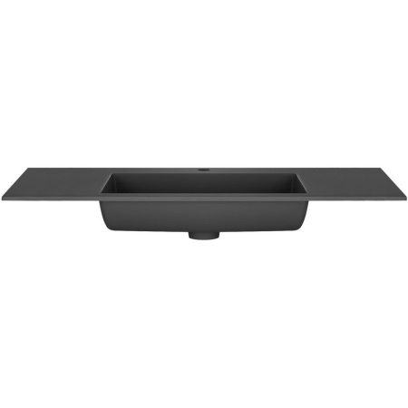 Тумба Vincea Chiara 1000 подвесная, 1 выкатной ящик soft-close, G.Stone с умывальником VCB-13100B из кварца, цвет черный