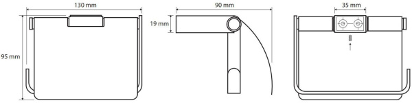 Держатель туалетной бумаги Bemeta Via 135012012