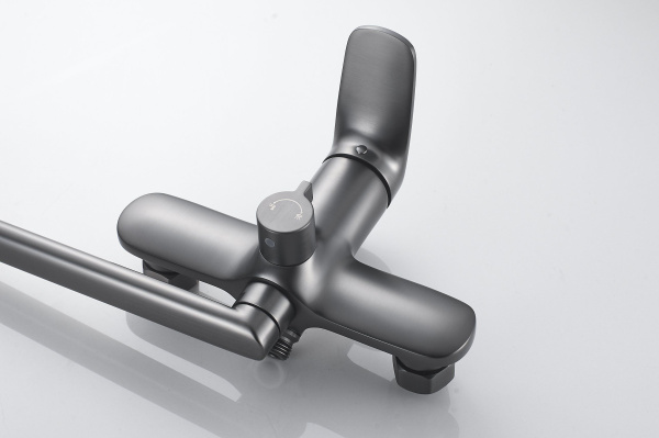 Смеситель для ванны Shevanik S8522T, оружейная сталь