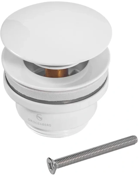 Донный клапан для раковины Grocenberg GB106 Белый