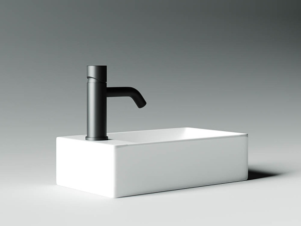 Умывальник Ceramicanova подвесной прямоугольный (отверстие под смеситель R) Element 375x215x100мм