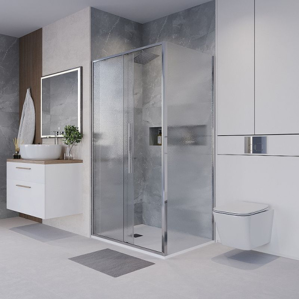 Душевое ограждение Niagara Nova NG-65-12CH-CH90-34 (120*90*195) прямоугольник, двери раздвижные