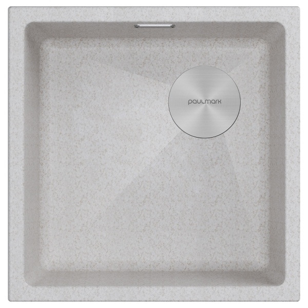 Мойка LUMI 45UNI-SKEW, IT-GRANIT, LU45SK-BE, бежевый, 455х440, Paulmark