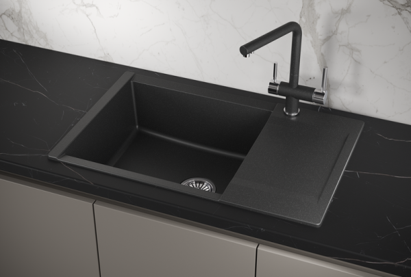 Мойка для кухни Granula Estetica 7807 черный, 78х50 см, прямоугольная