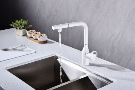 Смеситель для кухни URBAN, белый матовый, Ur213104-WH, Paulmark