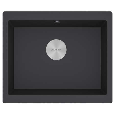 Мойка GERA 60, IT-GRANIT, PM205546-BL, черный гранит, 555х460, подст. мон. Paulmark