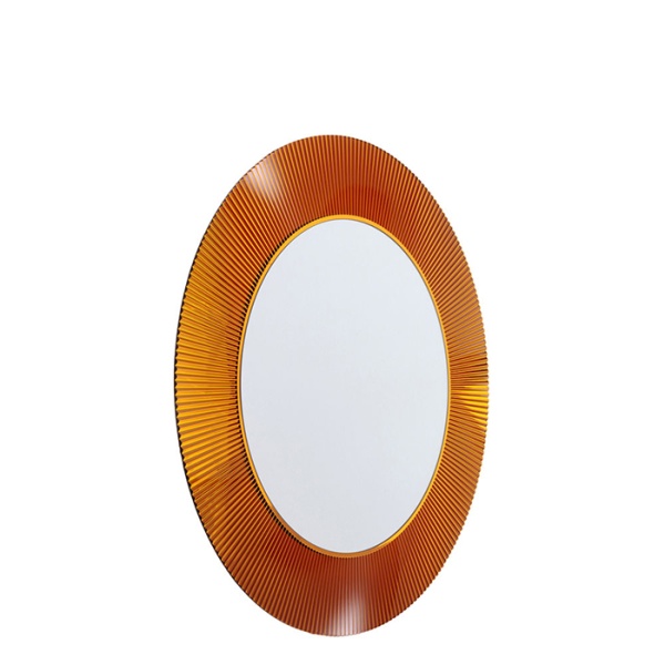 Laufen Kartell Зеркало круглое d=78см, настенное, без подсветки, цвет: янтарь 3.8633.1.081.000.1