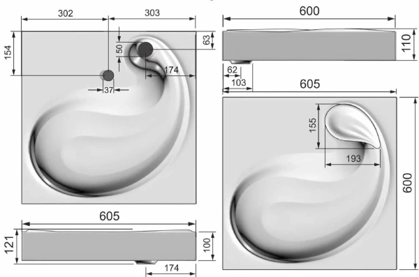 Раковина Madera Buta 60  4627173210348