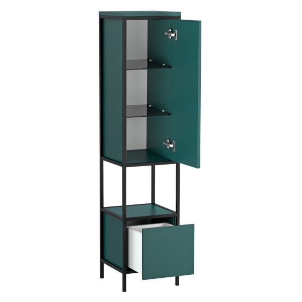 Пенал напольный Cersanit BOTANIQUE 30 универсальный зелёный, 63016