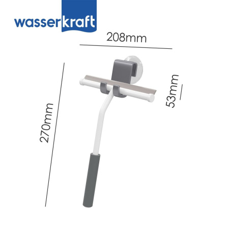 Скребок для душевой кабины WasserKRAFT K-211WHITE