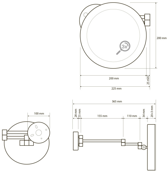 Косметическое зеркало Bemeta 116101772