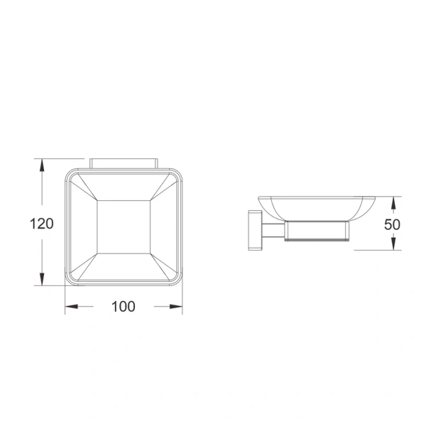 Мыльница Shevanik SG5603T, оружейная сталь