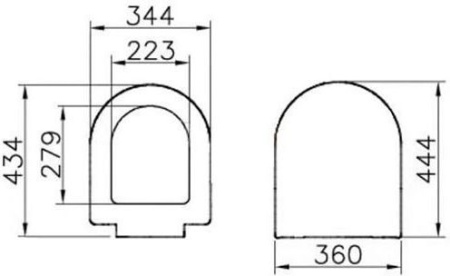 Крышка-сиденье для унитаза VitrA S50 801-003-009