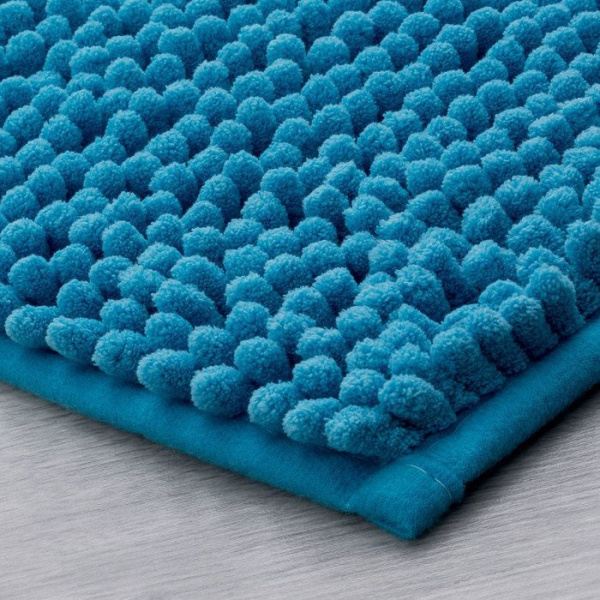 Коврик для ванной комнаты, 50х80 см, микрофибра шенилл, IDDIS 620M580i12 Blue Heaven