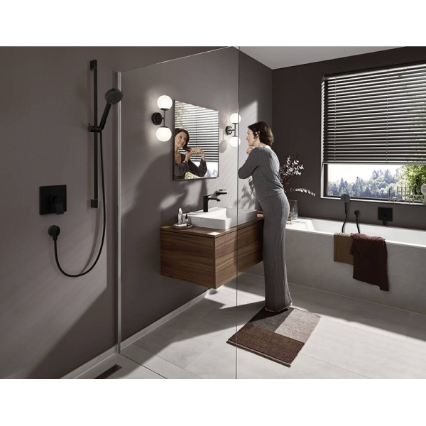 Hansgrohe Vivenis Встраиваемый смеситель для ванны черный матовый 75415670