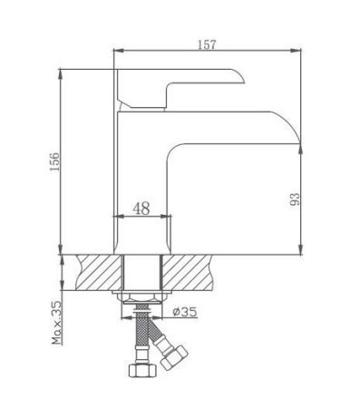 Смеситель для раковины Haiba HB10805-8