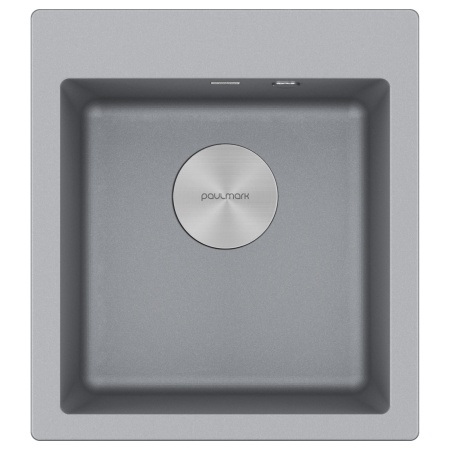 Мойка KANTE 45, IT-GRANIT, PM104651-GRM, серый металлик, 460х510 мм, Paulmark