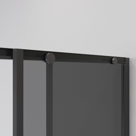 Душевое ограждение  Niagara Nova  NG-2822-34BLACK (80*80*195) квадрат, двери раздвижные