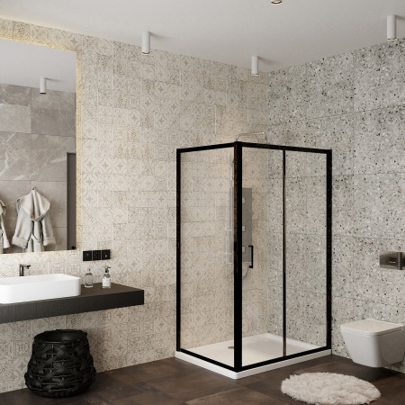 Душевой уголок Roxen Caspia 55060-100B (100*80*195)
