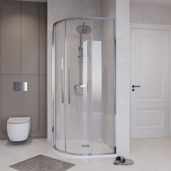 Душевое ограждение  Niagara Nova  NG-6626-34 (90*90*195) полукруг, двери раздвижные