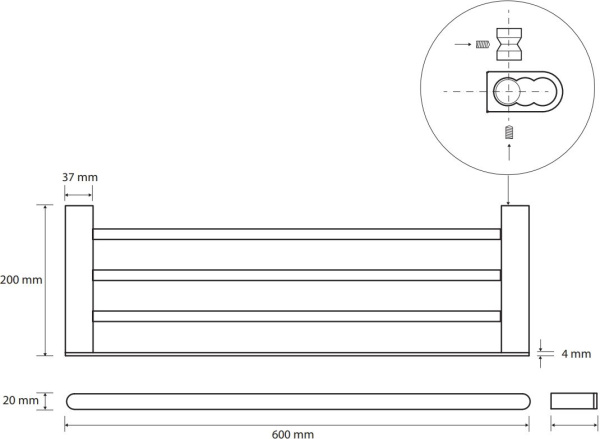 Держатель для полотенец Bemeta Galla 108105080
