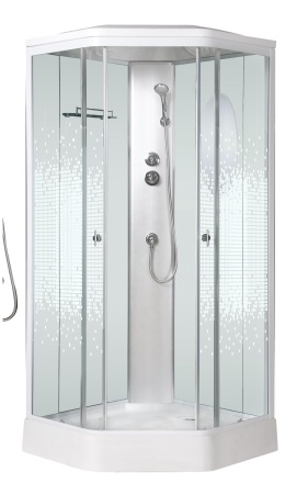 Душевая кабина Niagara Ultra NG-2306-01 90х90х220, низкий поддон 16 см, стекло мозаика