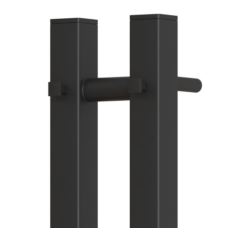 Полотенцесушитель электрический Point Гермес PN13812B П3 80x1200, диммер справа, черный